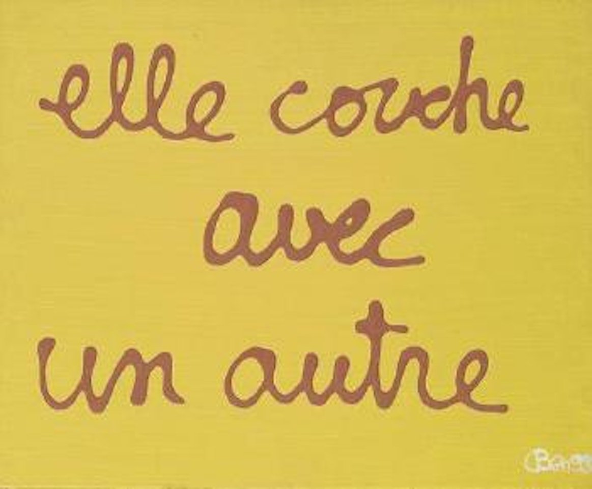 Elle couche avec un autre by Ben Vautier