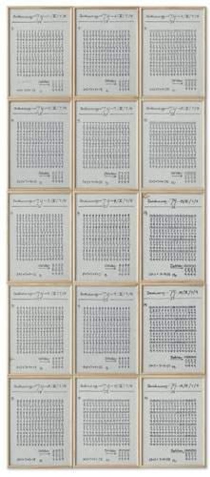 Konstruktionen by Hanne Darboven