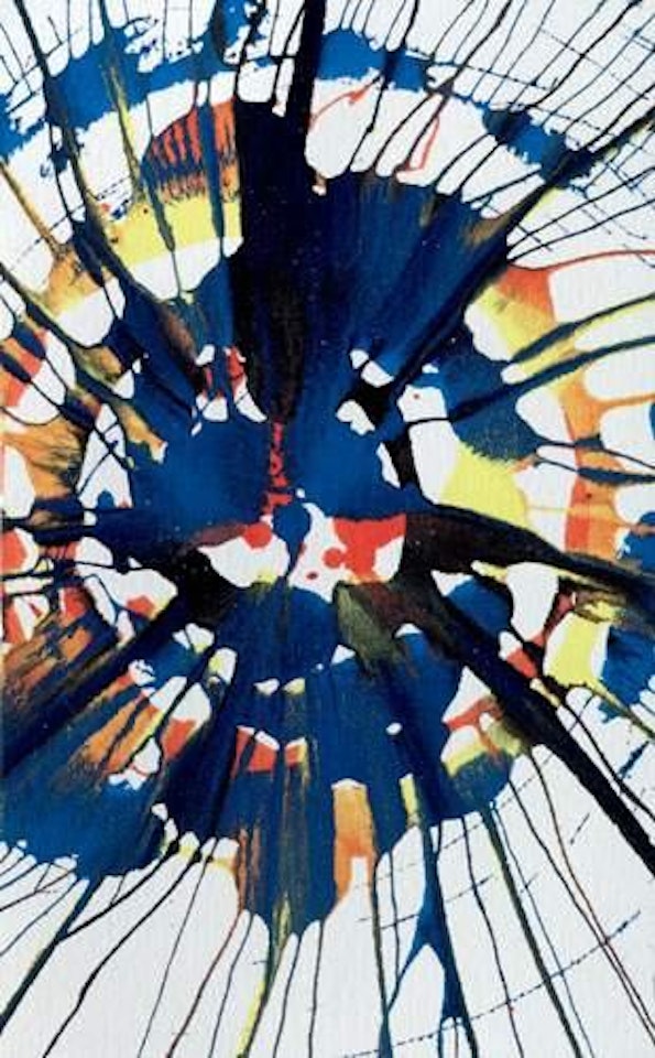Spin painting by Damien Hirst