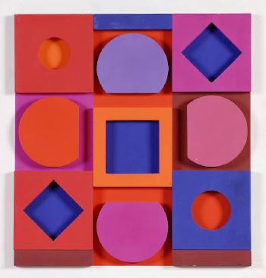 Granat négatif by Victor Vasarely