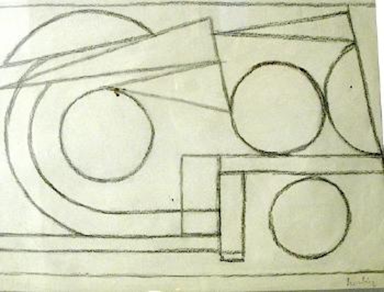 Etude pour 'Brise' by Auguste Herbin
