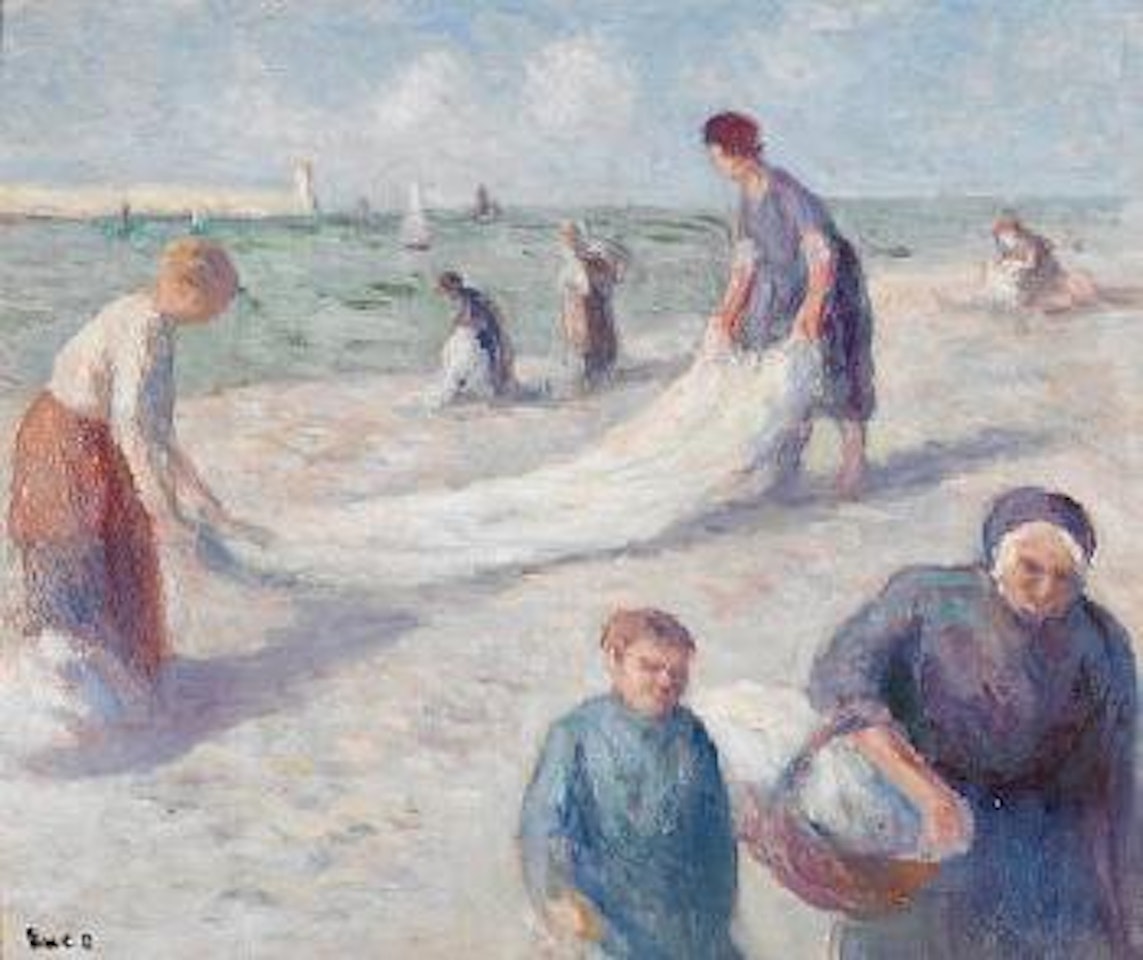 Honfleur, la plage by Maximilien Luce