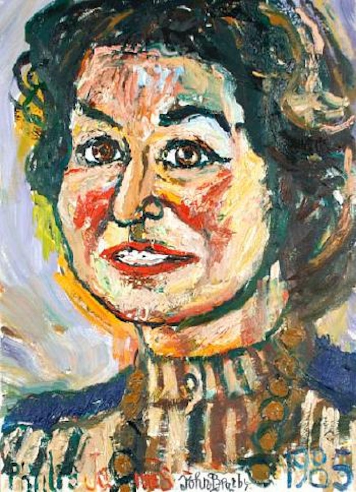 Portrait of P.D. James by John Bratby