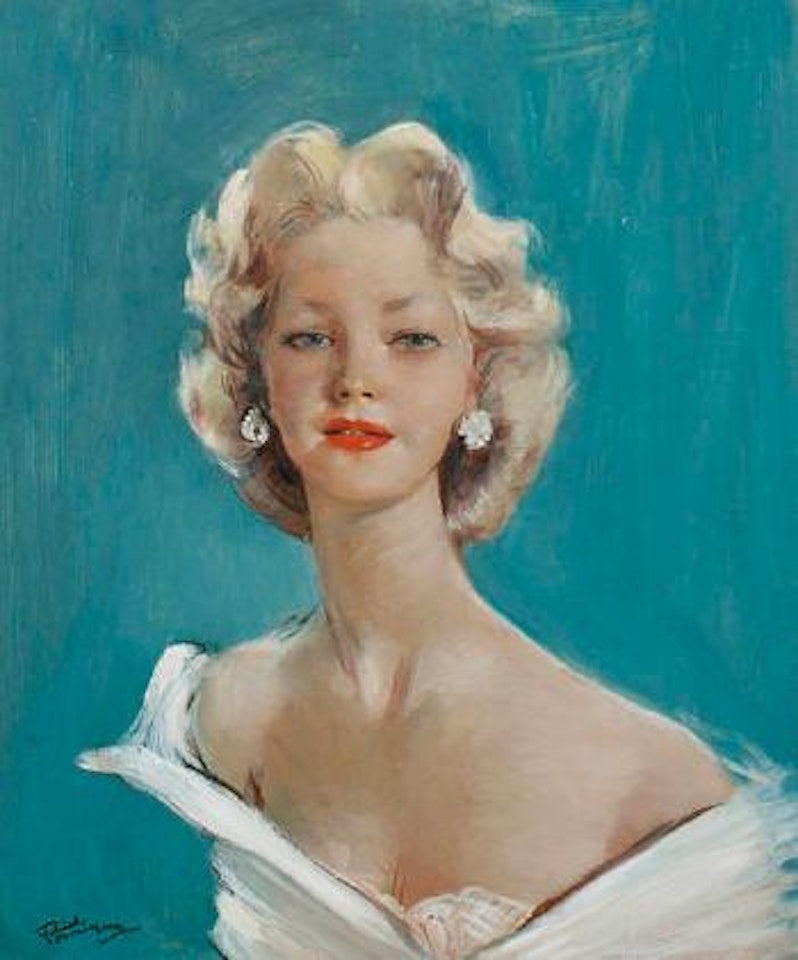 A glamorous socialite by Jean Gabriel Domergue