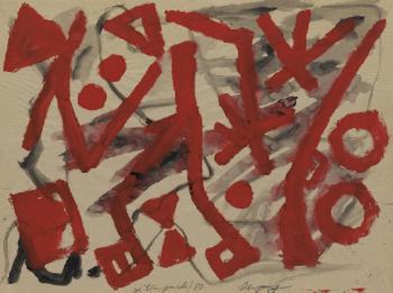 Ubergang by A.R. Penck