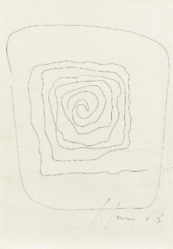 Concetto spaziale by Lucio Fontana