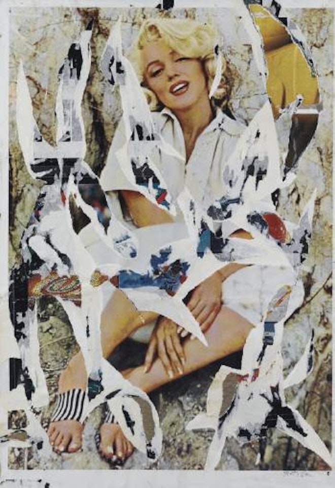 L'attesa di Marilyn by Mimmo Rotella