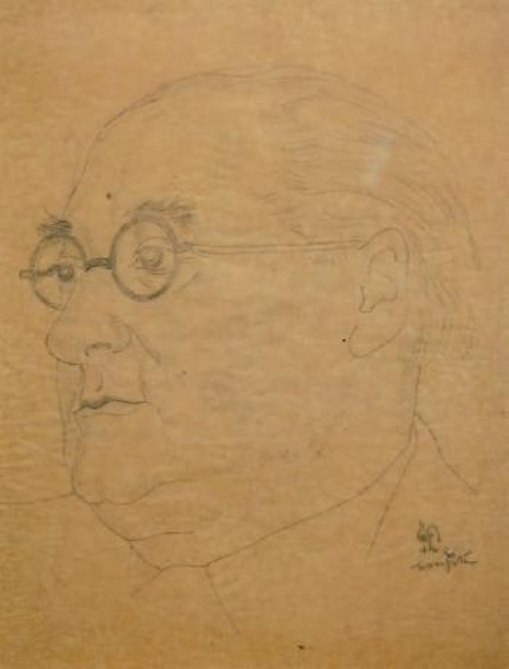 Portrait d'homme by Leonard Tsuguharu Foujita