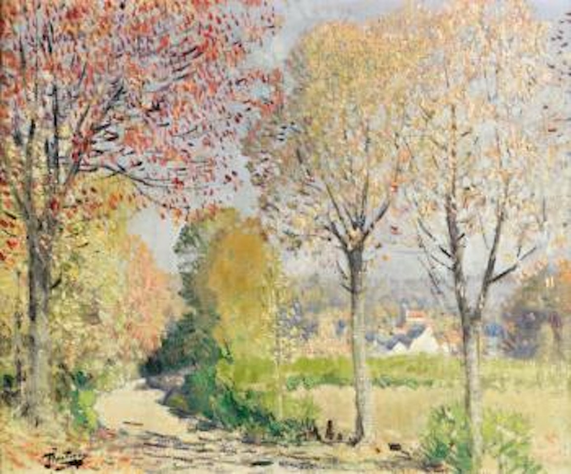 La route du village by Pierre Eugène Montezin