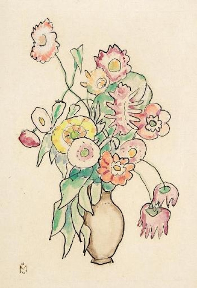 Sommerblumen in der Vase by Gabriele Münter