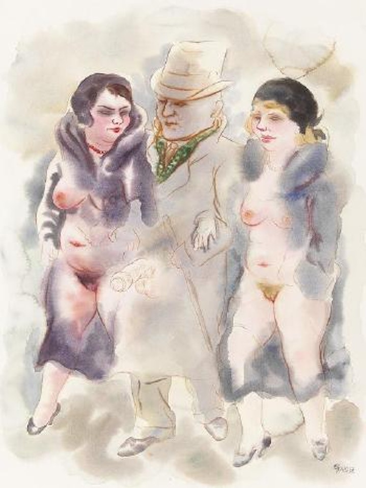 Spaziergaenger by George Grosz