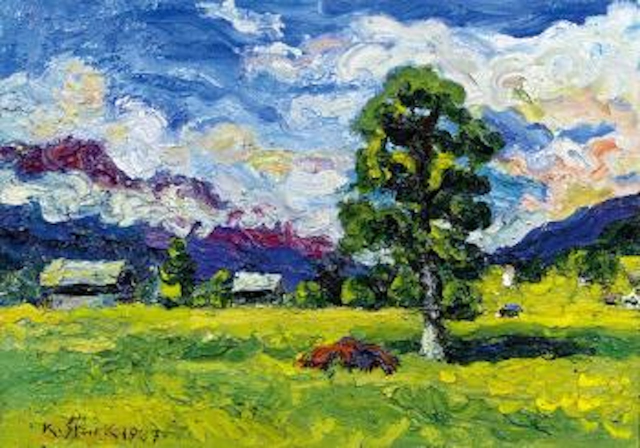 Baum vor Kärntner Atelier by Karl Stark