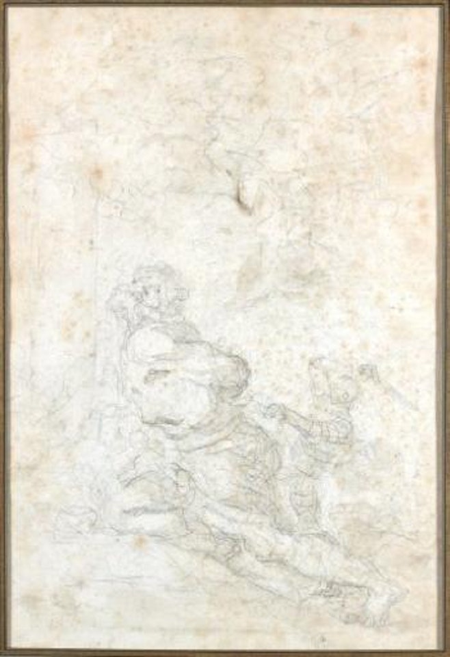 Astolphe après avoir lié les mains de Coligorant le fait se lever by Jean-Honoré Fragonard