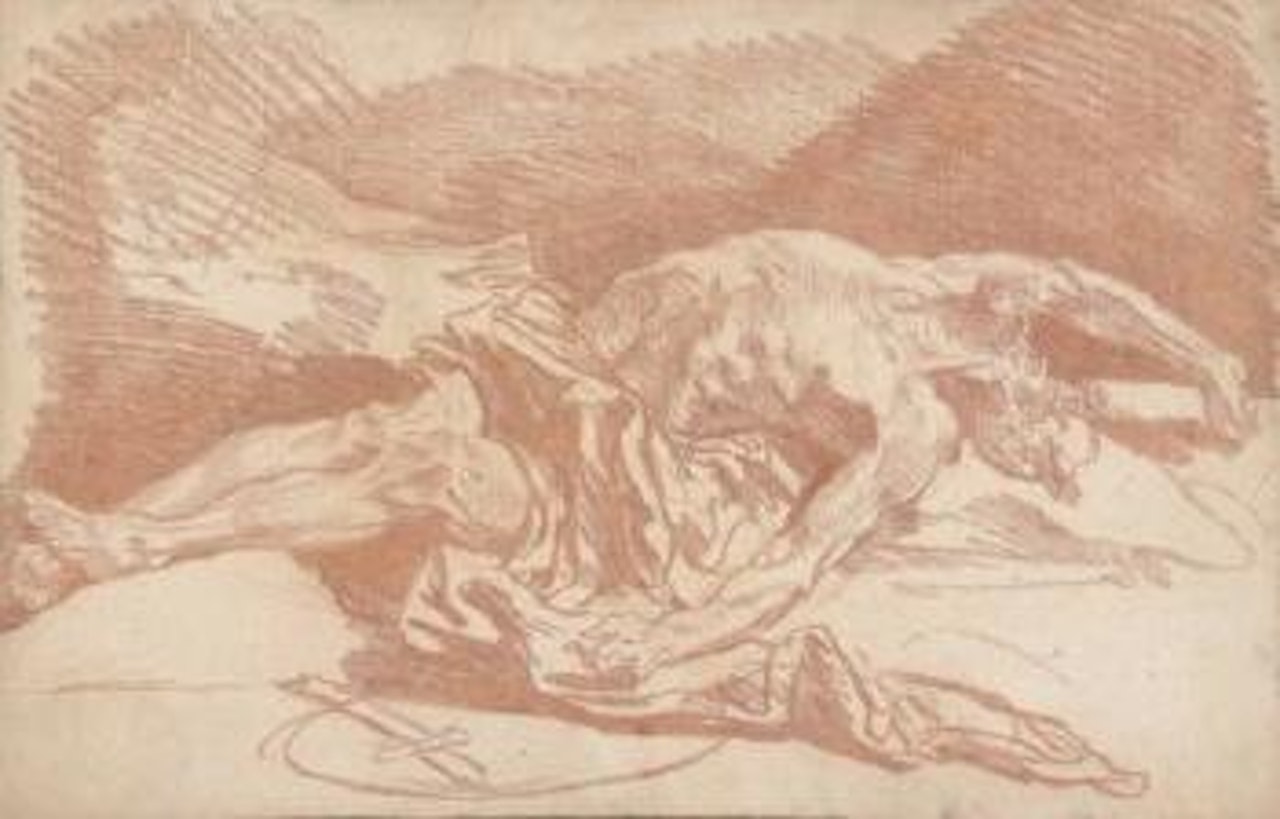 La mort de Caton d'Utique by Jean-Baptiste Greuze