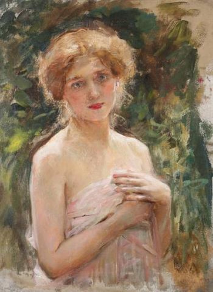 Etude de Visage Feminin by Leon Comerre