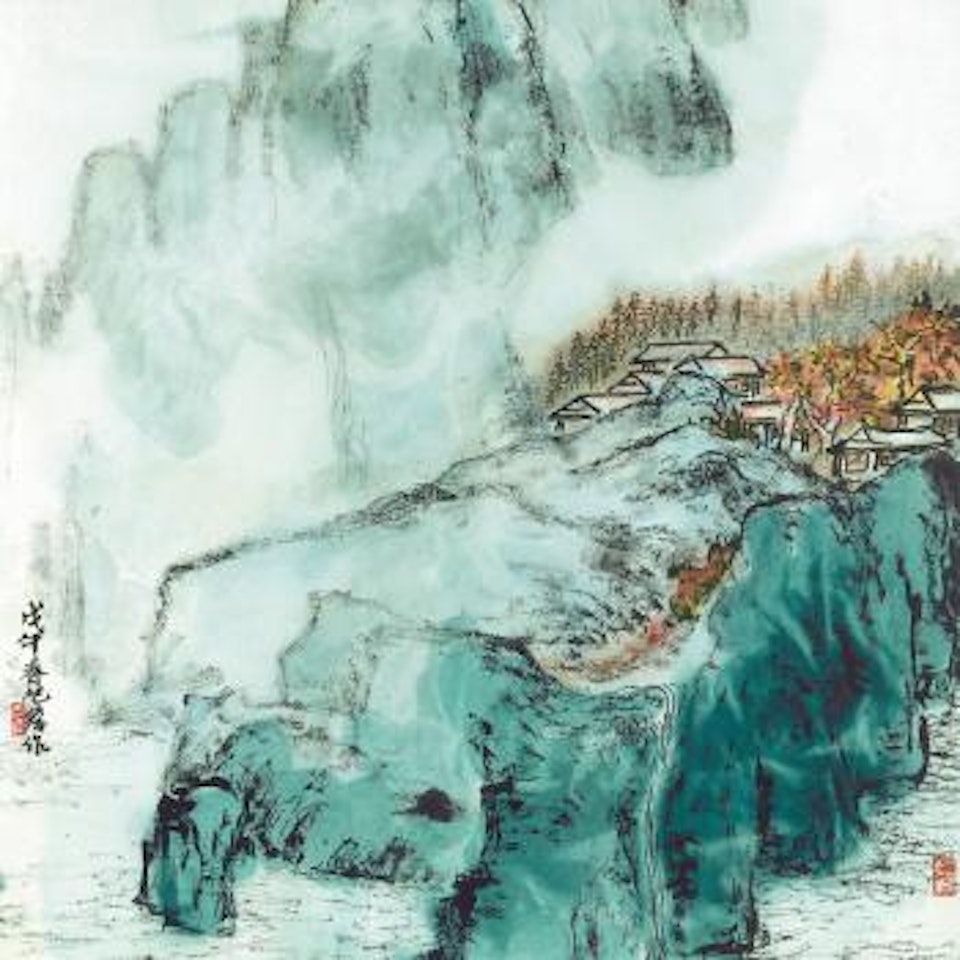 Sunset Scenery by Zhu Qizhan