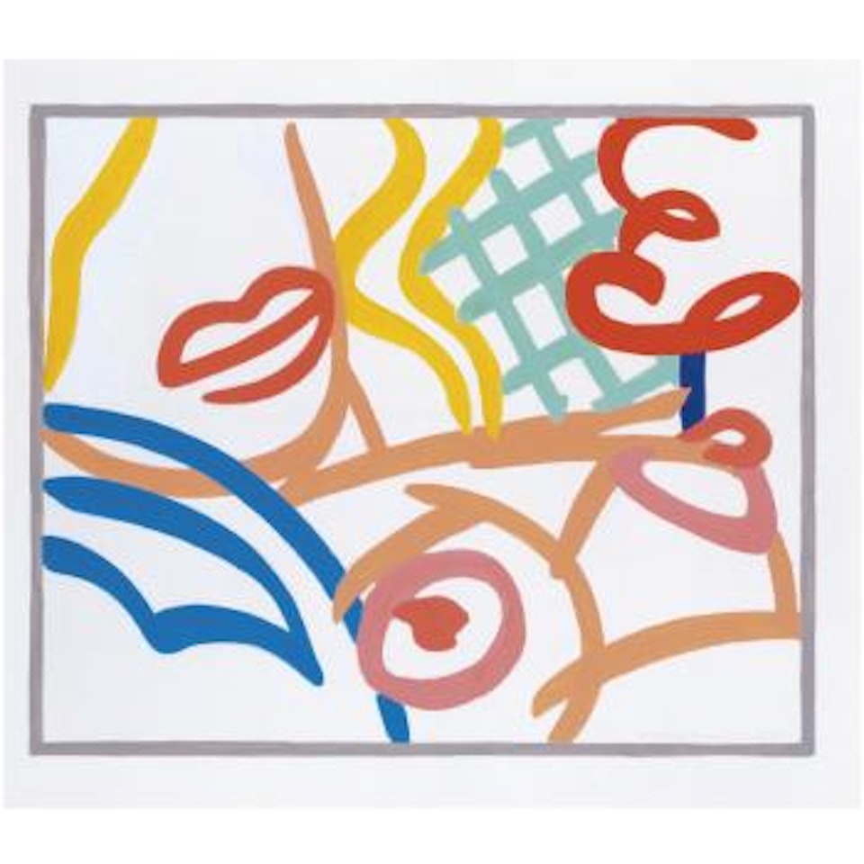 Study For Bedroom Blonde With Green Wallpaper by Tom Wesselmann