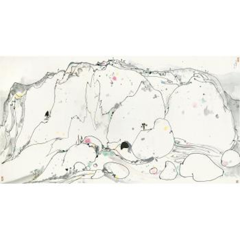 Placid Mountain Village by Wu Guanzhong