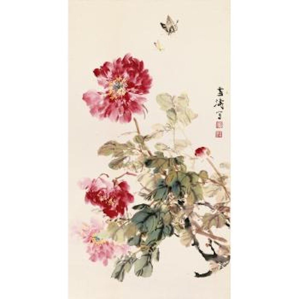 Peony And Butterflies by Wang Xuetao