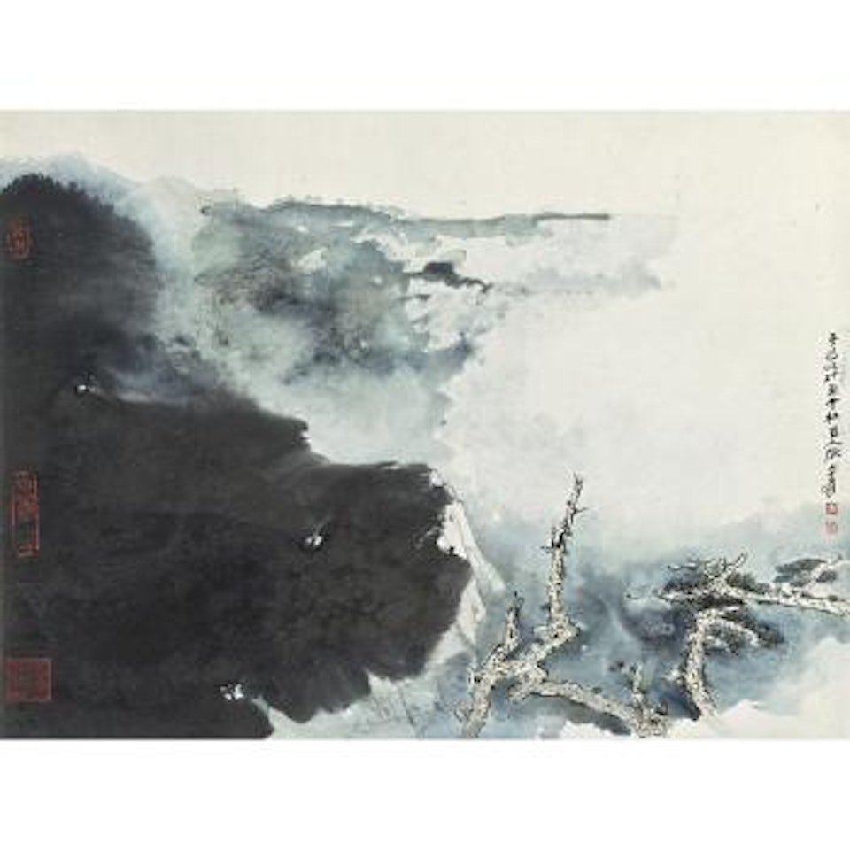 Misty Mountains by Zhang Daqian