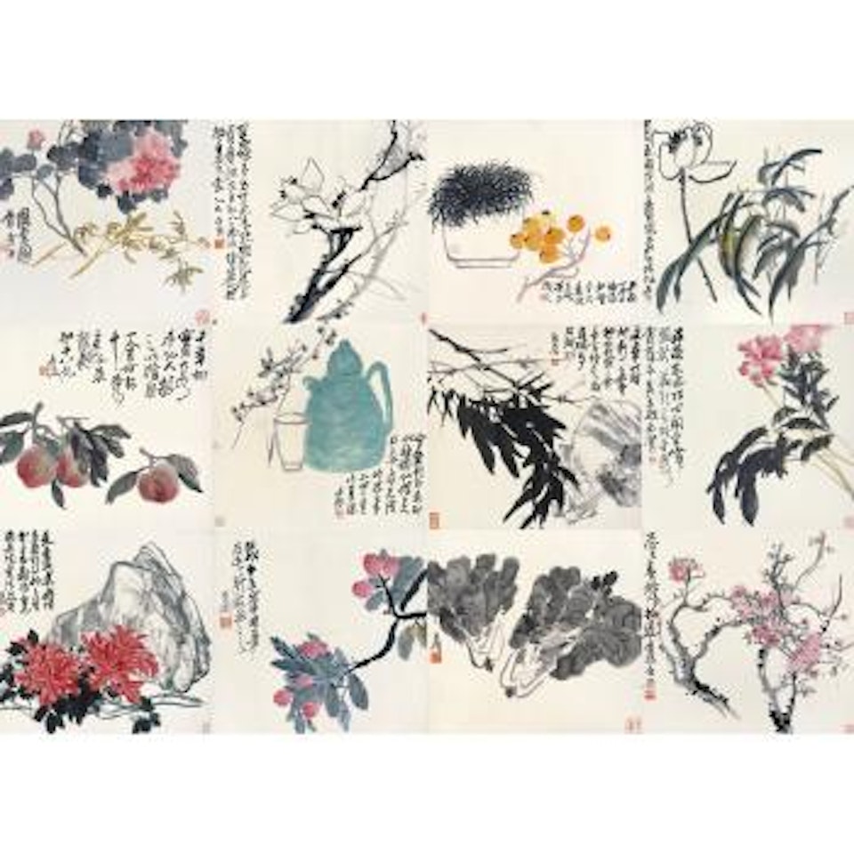 Flowers by Wu Changshuo