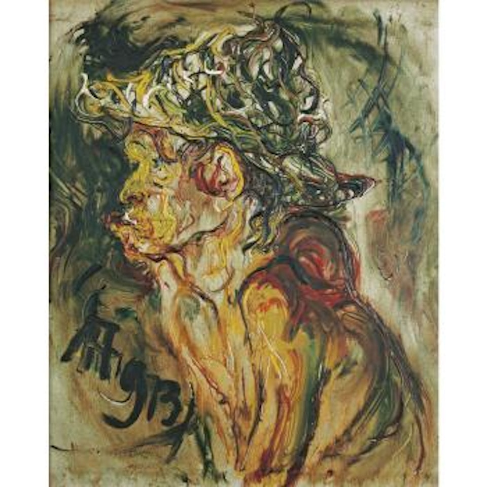 Portrait Of A Man, Profile by Affandi