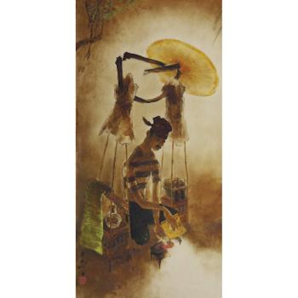 Satay Seller by Lee Man Fong