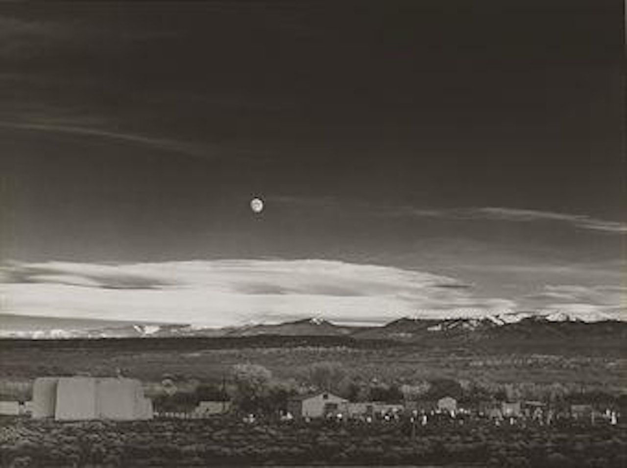 Moonrise, Hernandez, Northern New Mexico by Ansel Adams
