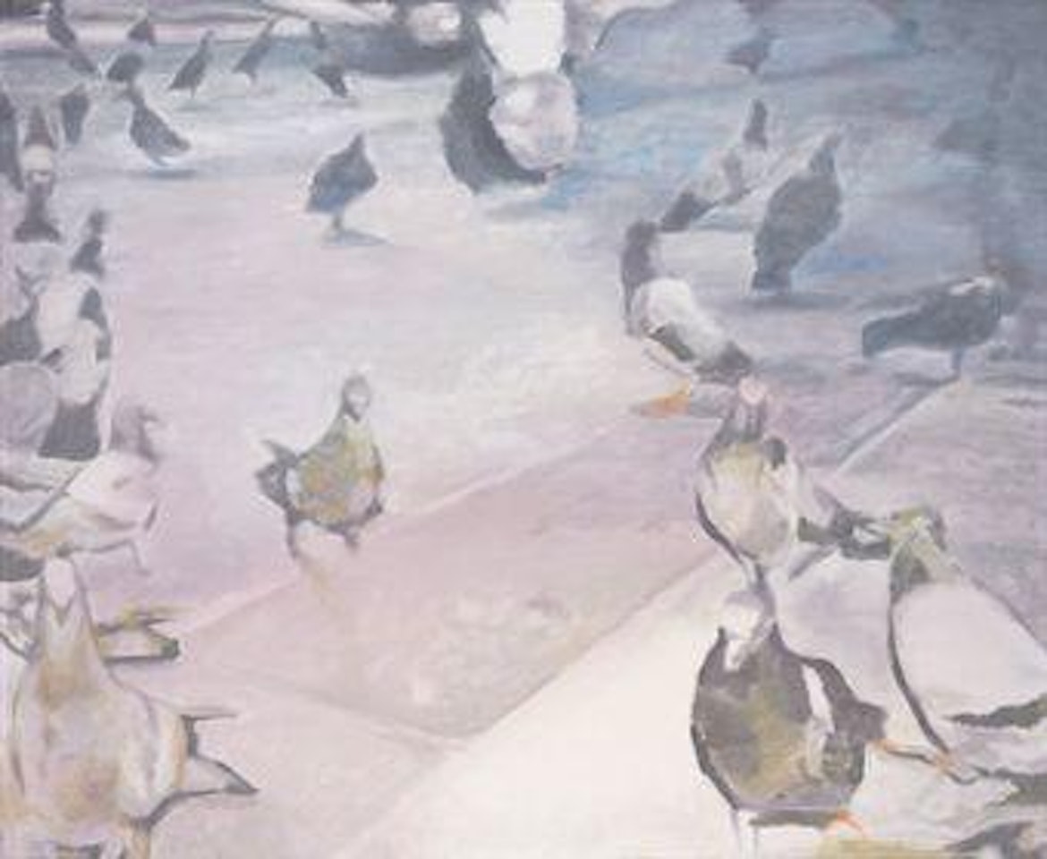 Pigeons by Luc Tuymans