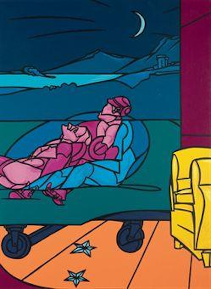 Lovers (notturno sulle Dolomiti) by Valerio Adami
