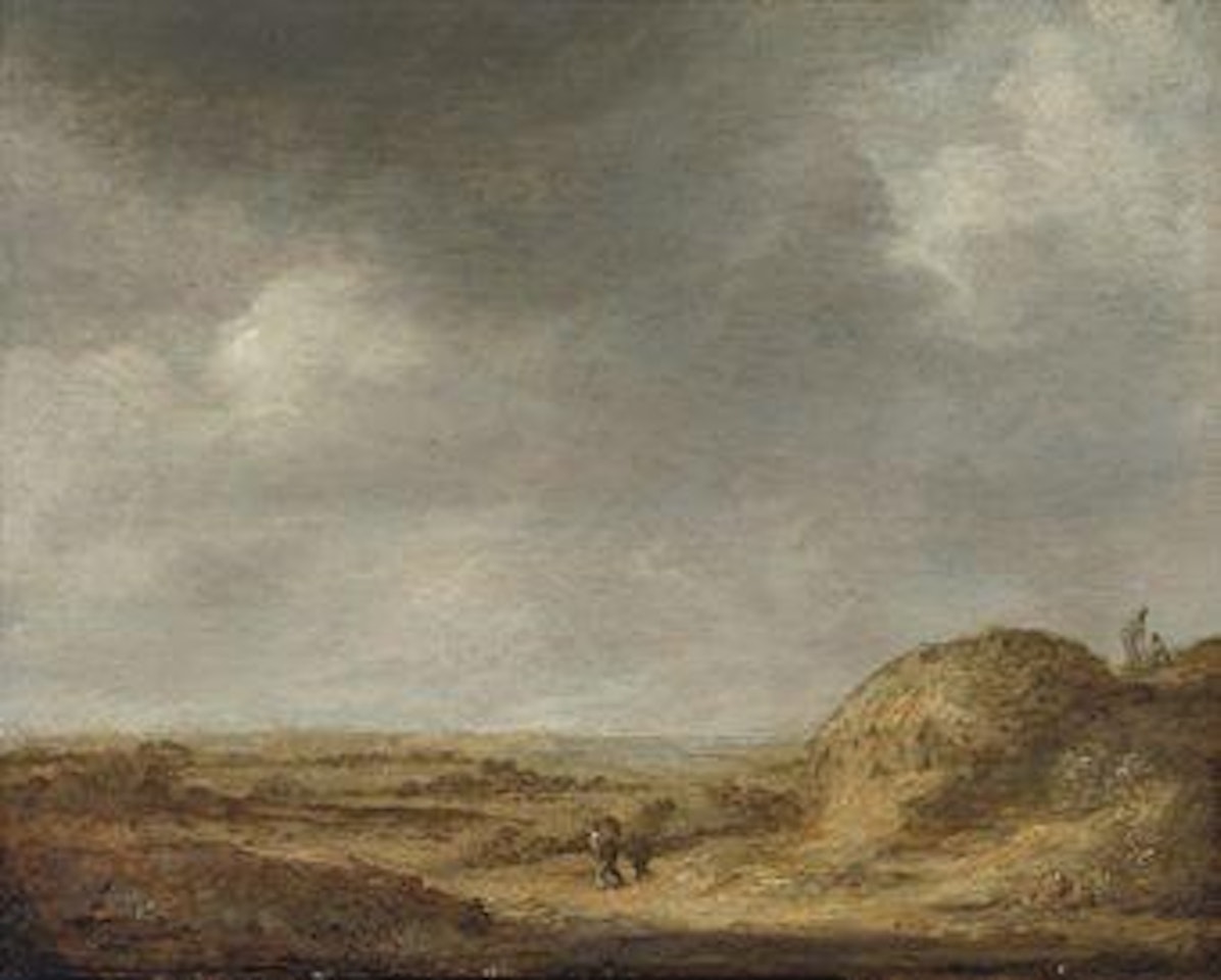 A dune landscape with figures by Adriaen van Ostade