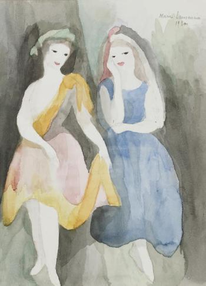 Deux jeunes filles (Thomar) by Marie Laurencin