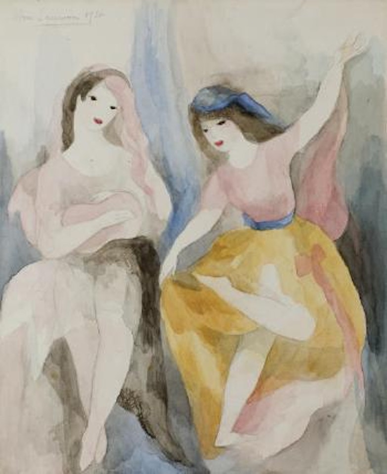 Deux jeunes filles by Marie Laurencin