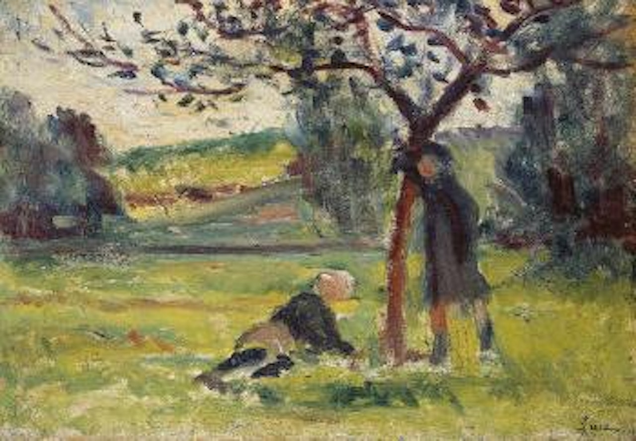 Pommiers à Eragny by Maximilien Luce