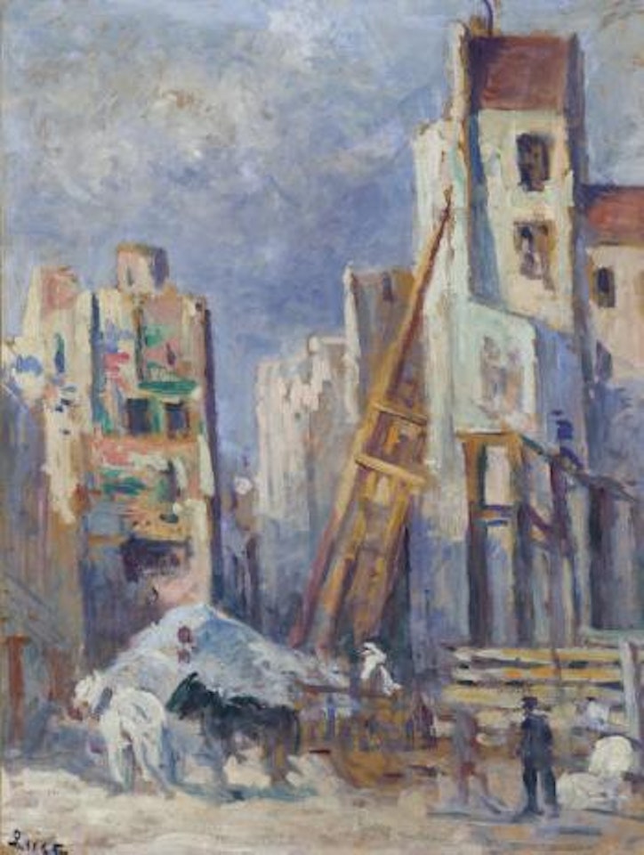 Chantier de démolition, rue Réaumur by Maximilien Luce