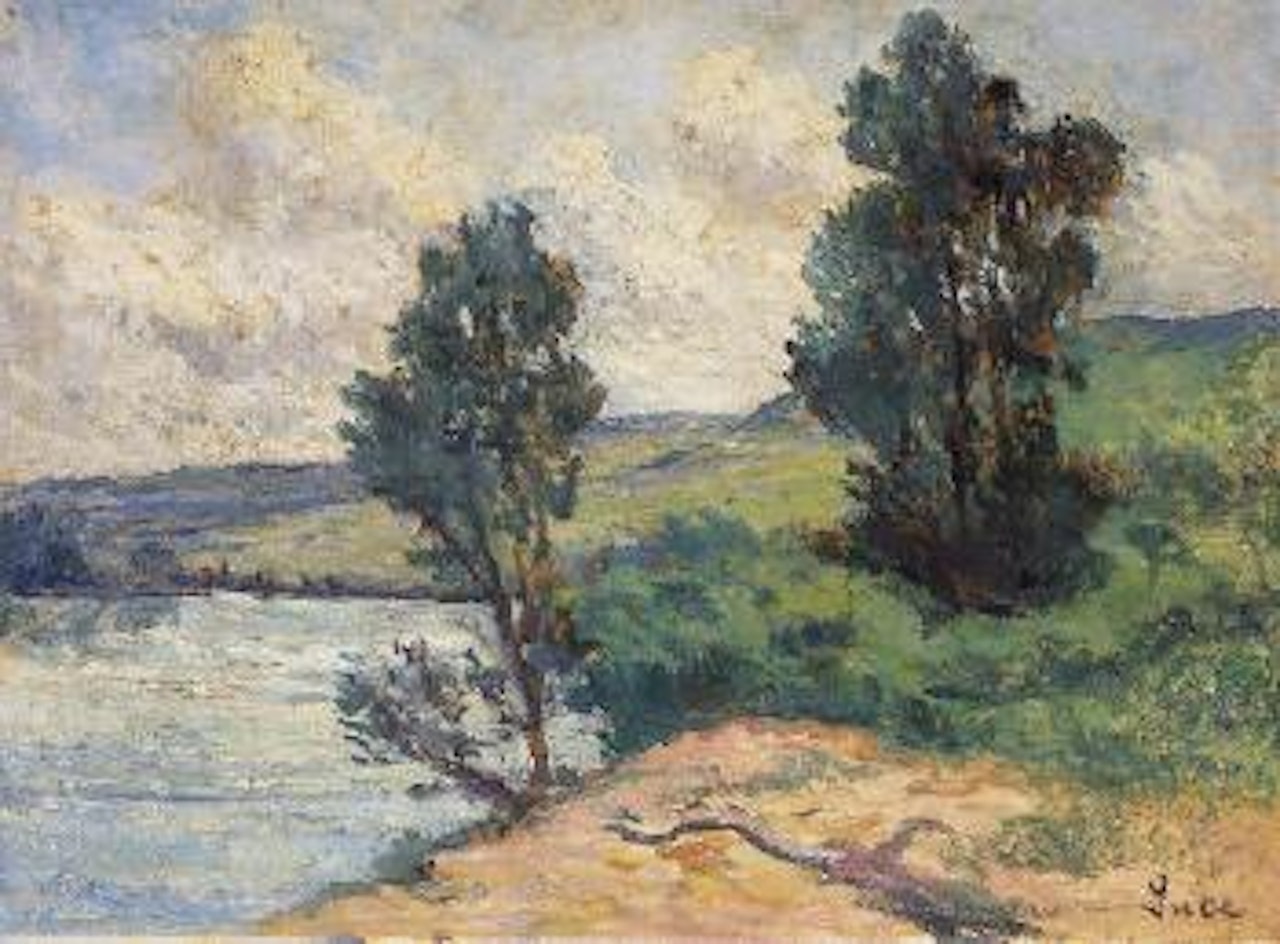 Méricourt, bords de Seine by Maximilien Luce