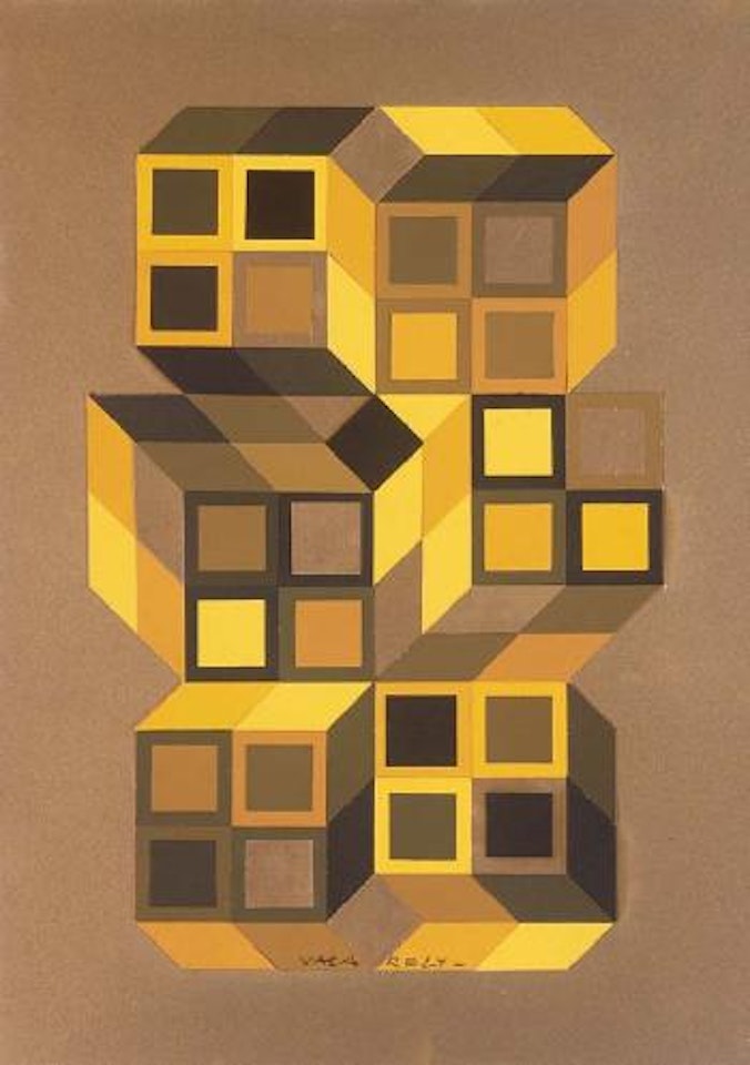 TRIDIM-02-1969 by Victor Vasarely