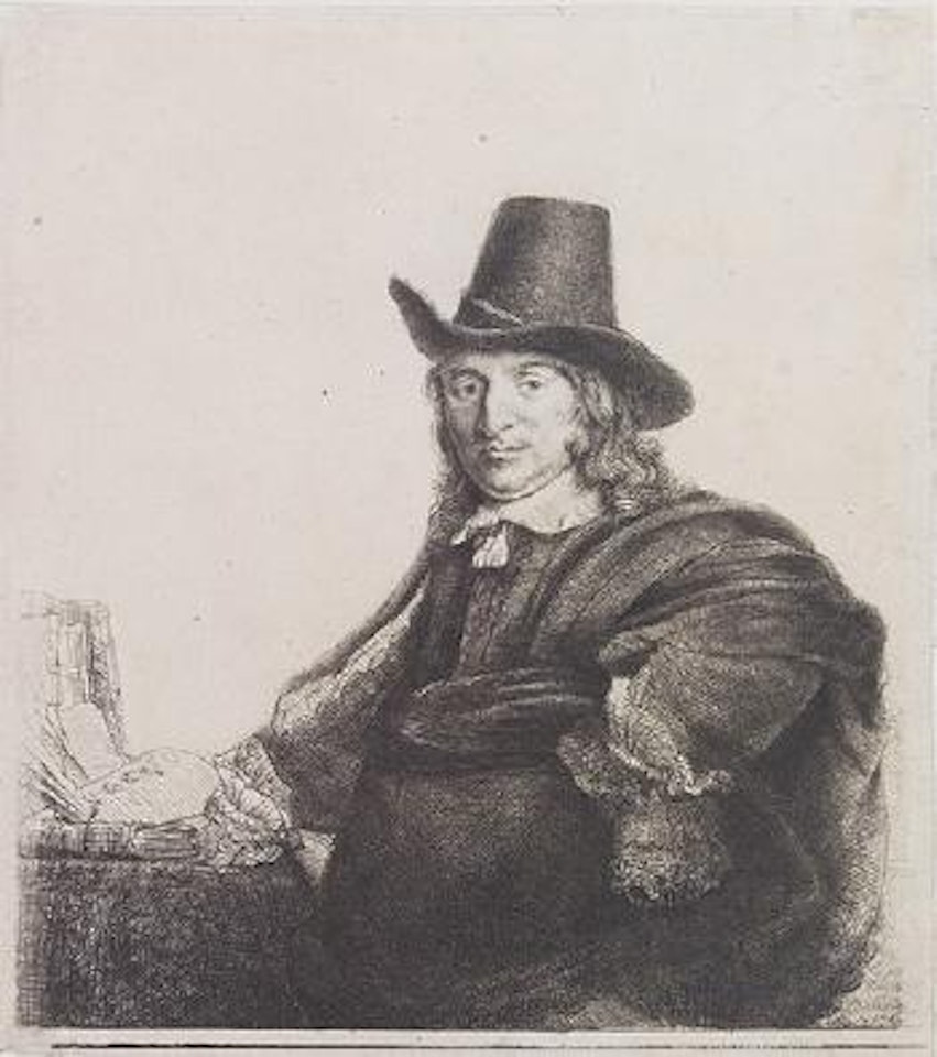 Jan Asselyn, Painter (Bartsch 277; Biörklund 47-1; Hollstein 277) by Attributed to Rembrandt Harmensz van Rijn
