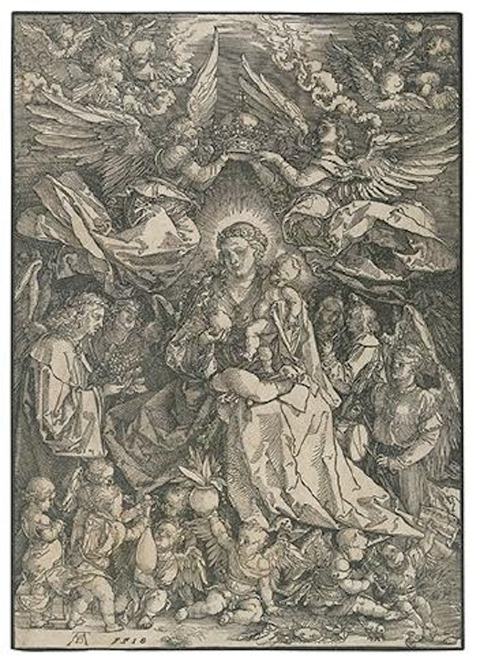 The Virgin Surrounded by Many Angels (Bartsch 101; Meder 211) by Albrecht Dürer