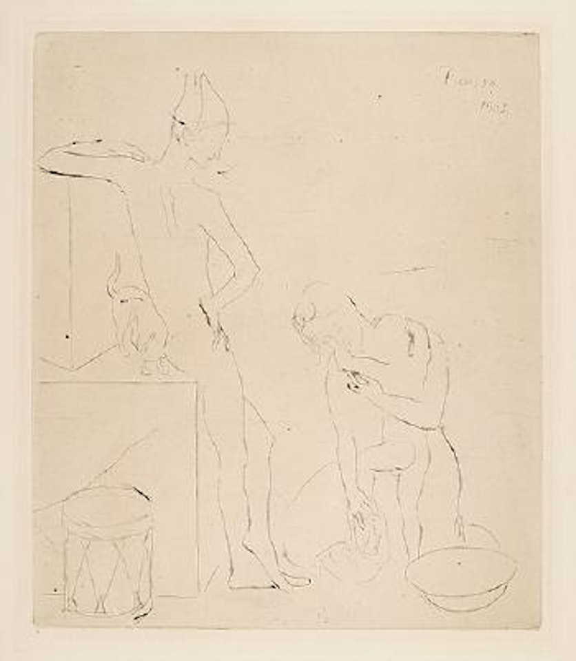 Le bain, from Saltimbanques (Bloch 12; Geiser 14 b) by Pablo Picasso