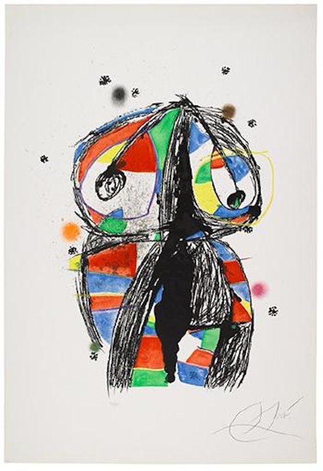 Colombine aux Idées Noires (Mourlot 1204) by Joan Miró