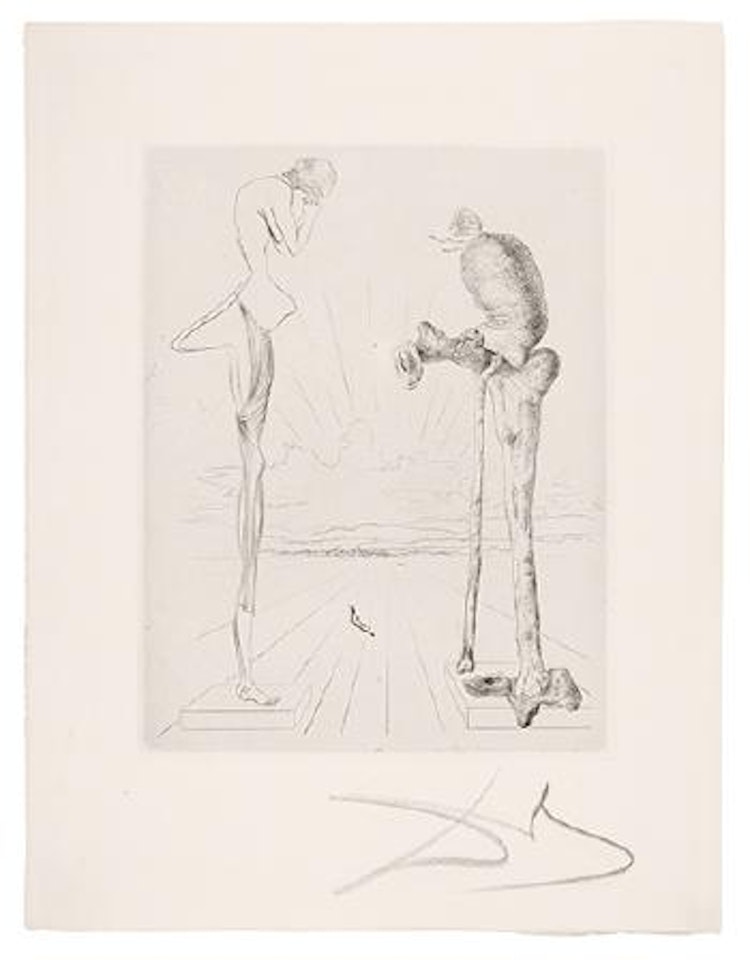 Les chants de Maldoror (M./L. 11-54) by Salvador Dali