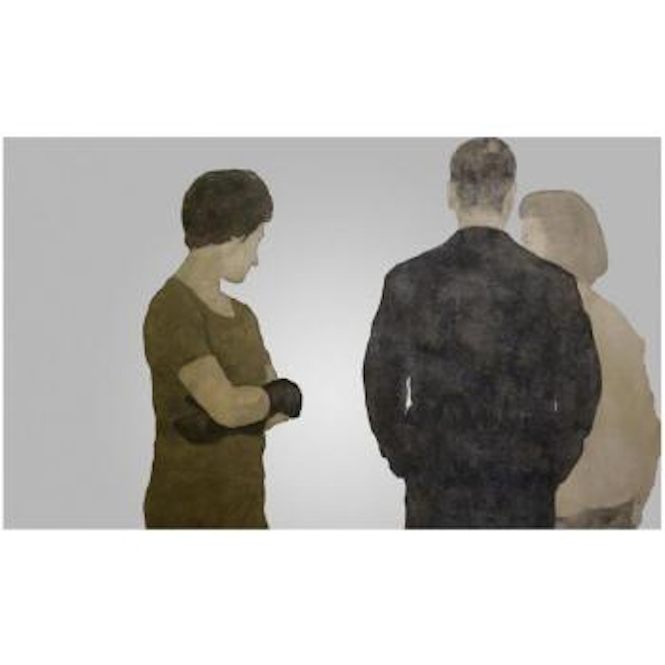 Donna in Verde e Due Persone by Michelangelo Pistoletto