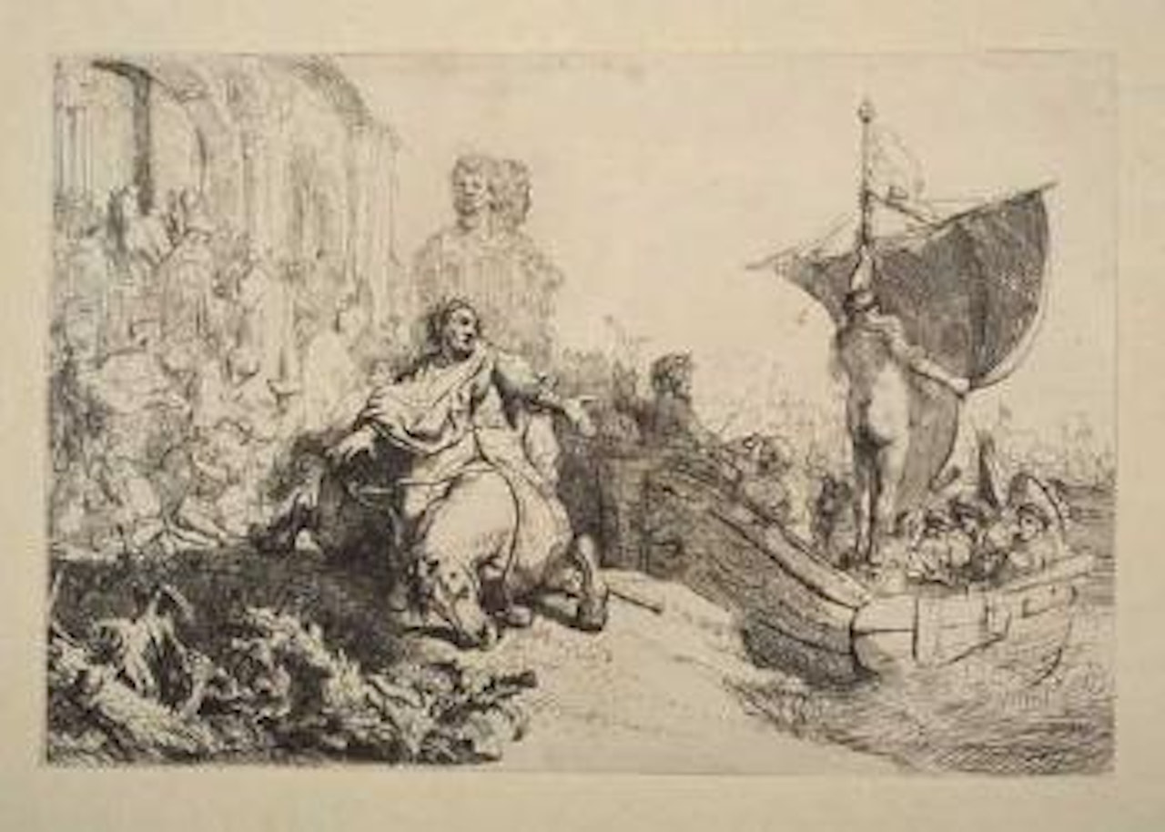 The Ship of Fortune (Bartsch 111; Biörklund 33-E; Hollstein 111) by Attributed to Rembrandt Harmensz van Rijn