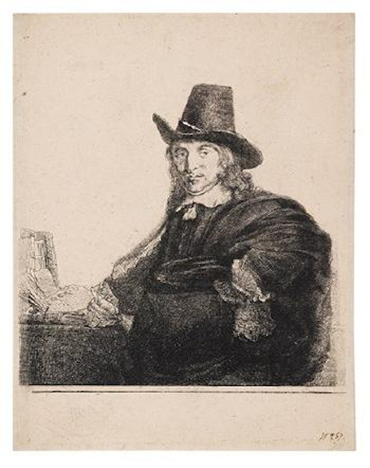 Jan Asselyn, Painter (Bartsch 277; Biörklund 47-1; Hollstein 277) by Attributed to Rembrandt Harmensz van Rijn