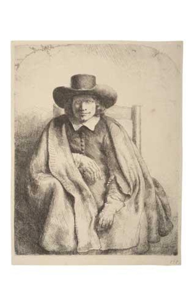 Clement de Jonghe, Printseller (Bartsch 272; Biörklund 51-C; Hollstein 272) by Attributed to Rembrandt Harmensz van Rijn