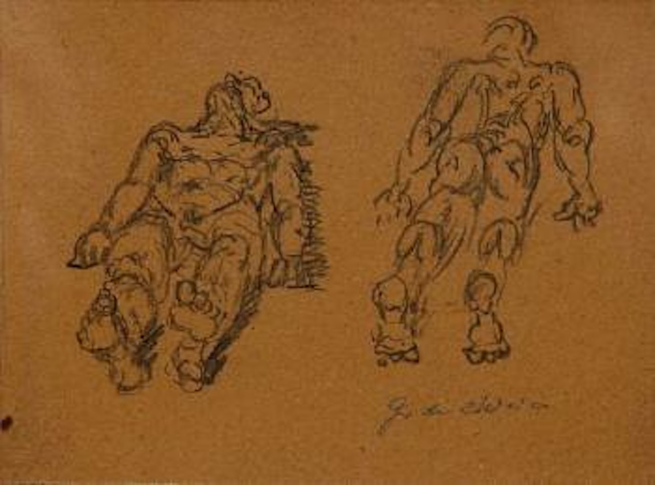 Study of figures by Giorgio de Chirico