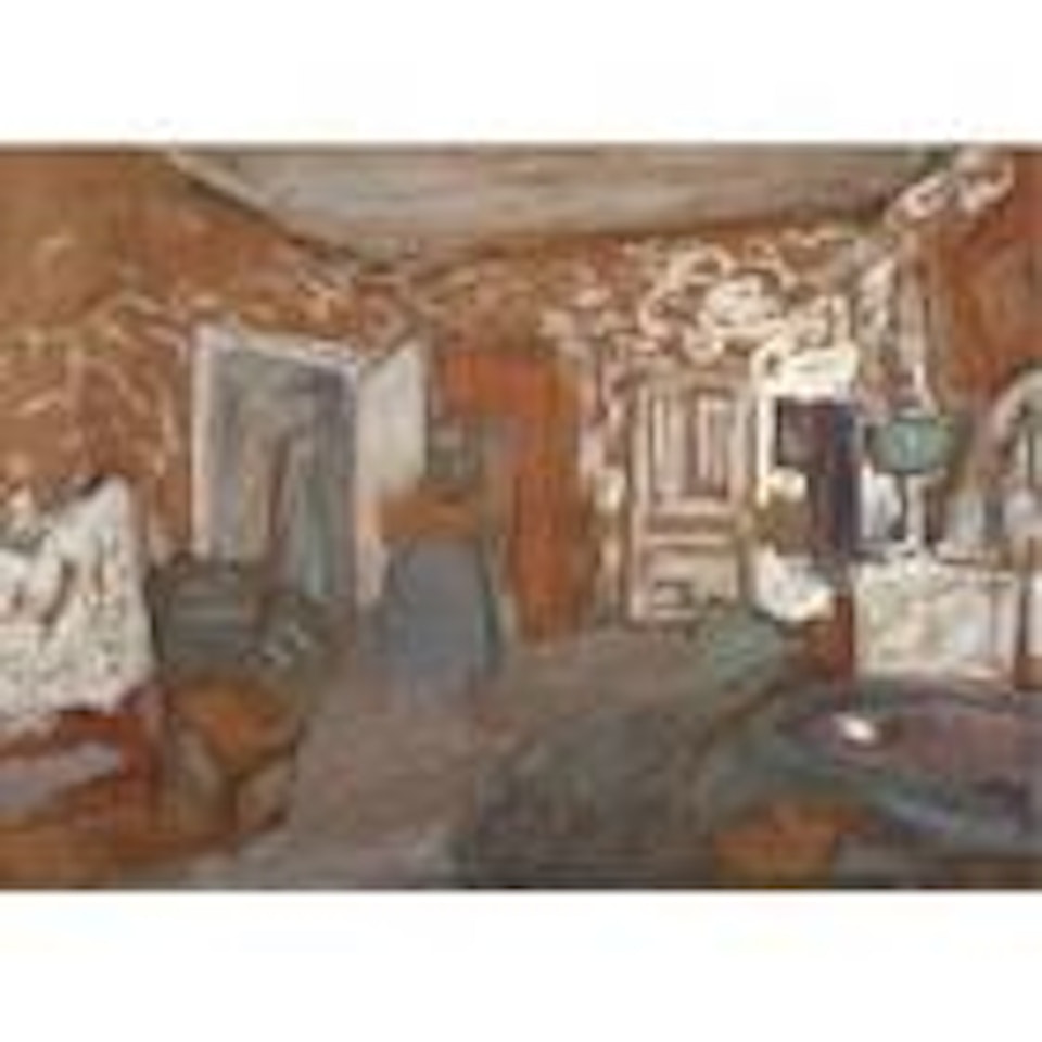 Intérieur blanc et orange by Édouard Vuillard