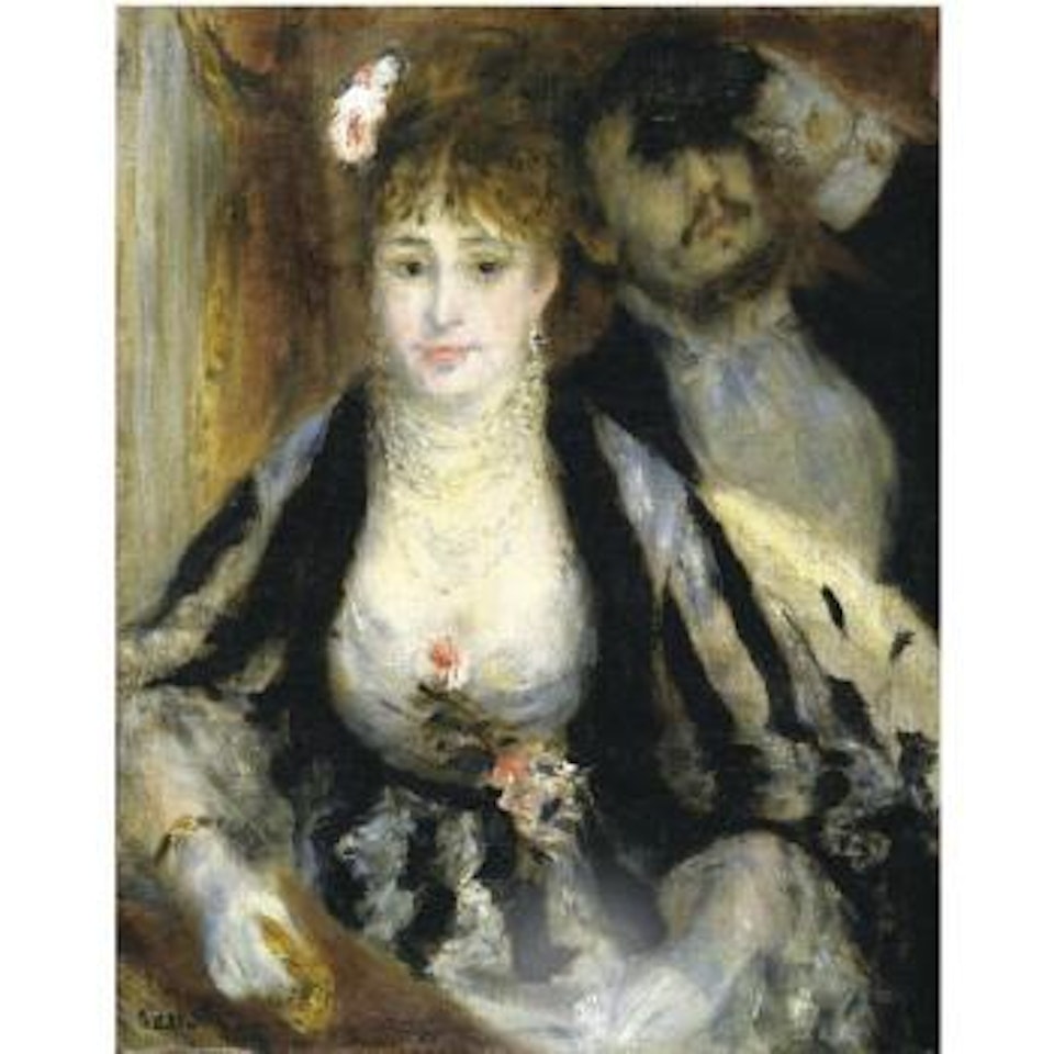La loge or l'avant-scene by Pierre-Auguste Renoir