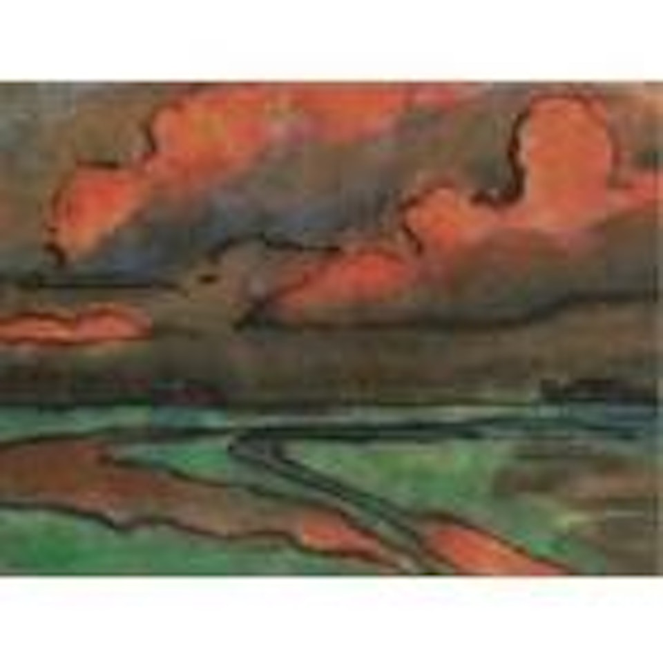 Rote Wolken (Red clouds) by Emil Nolde